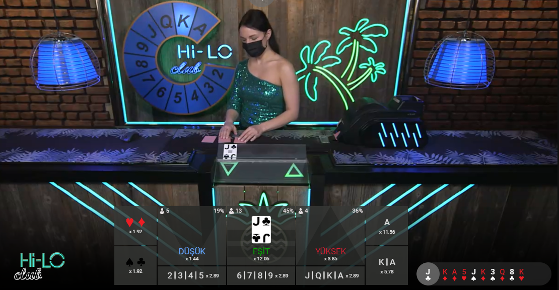 Playtech Hİ-LO Canlı Casino Oyunu